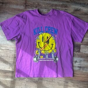 Kill Crew Purple Graphic T-Shirt